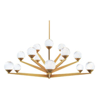 Double Bubble 37" LED 15 Light Chandelier