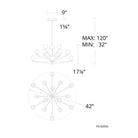 Modern Forms - Double Bubble 37" LED 15 Light Chandelier - Lights Canada