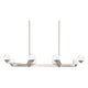 Modern Forms - Double Bubble 44" LED 8 Light Linear Chandelier - Lights Canada
