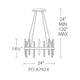 Modern Forms - Harmonix 24" Pendant - Lights Canada