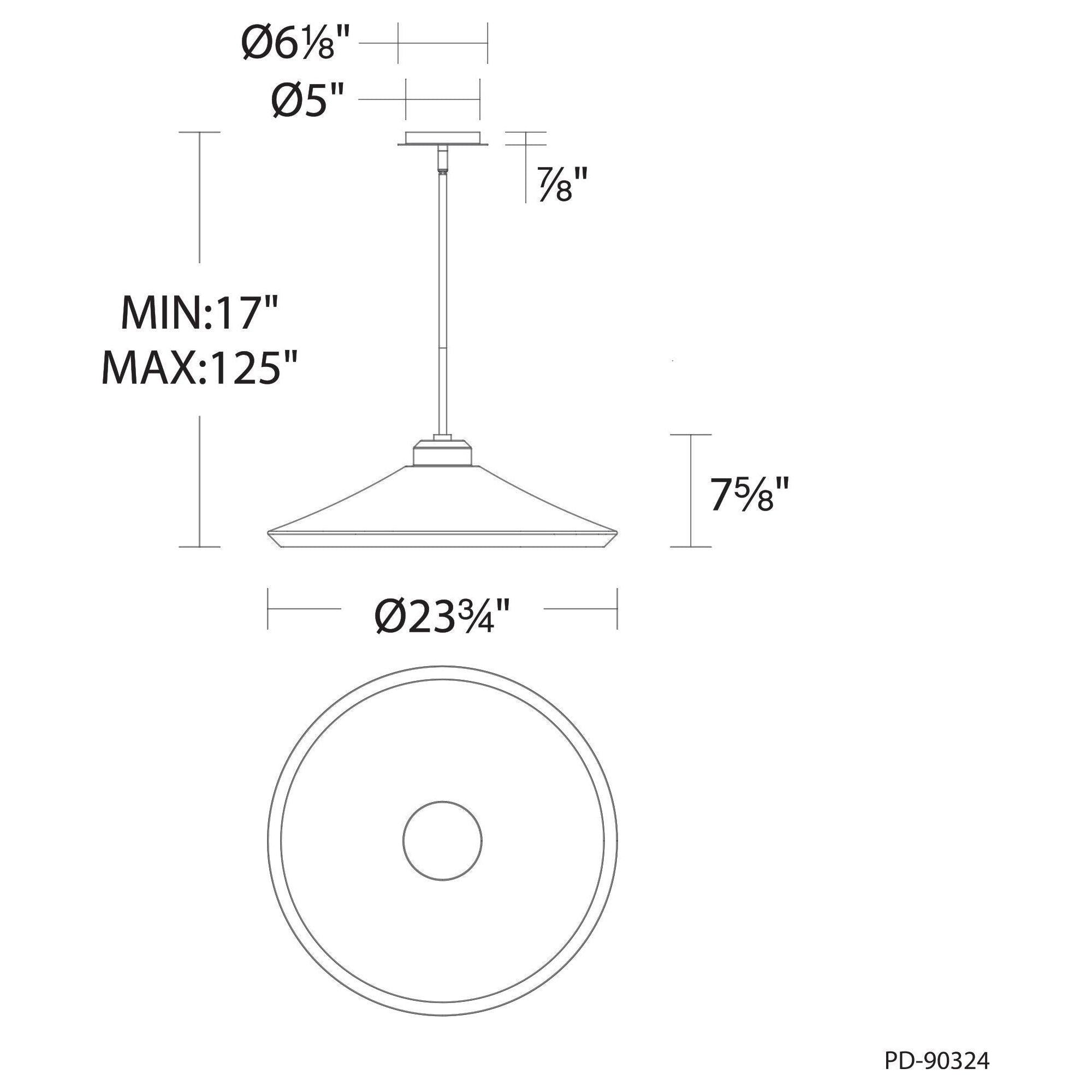 Modern Forms - Alfa 24" LED Pendant - Lights Canada