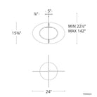 Modern Forms - Echelon 24" LED Pendant - Lights Canada