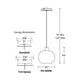 dweLED - Crater 8.3" LED Mini Pendant - Lights Canada