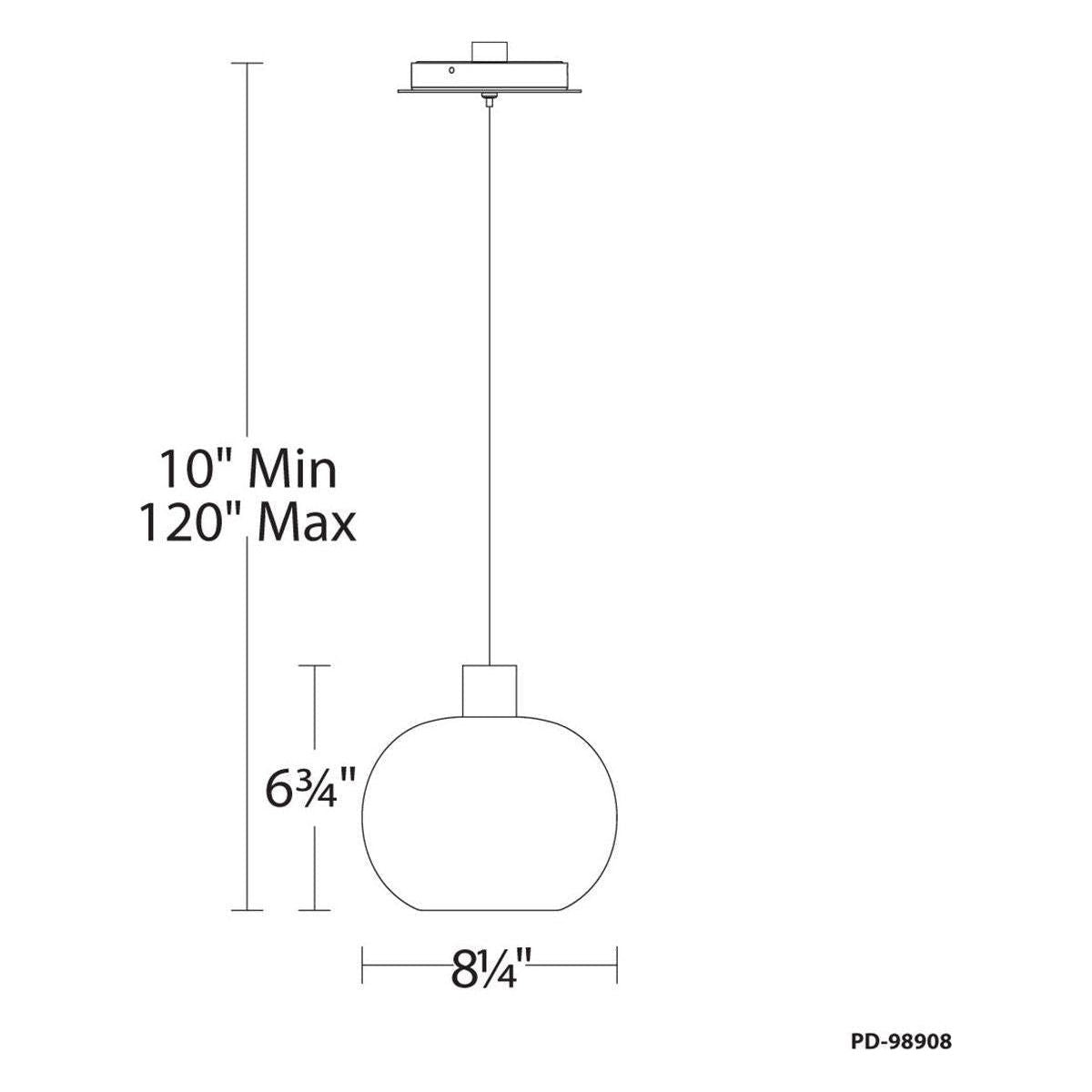 dweLED - Crater 8.3" LED Mini Pendant - Lights Canada