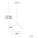 dweLED - Crater 8.3" LED Mini Pendant - Lights Canada