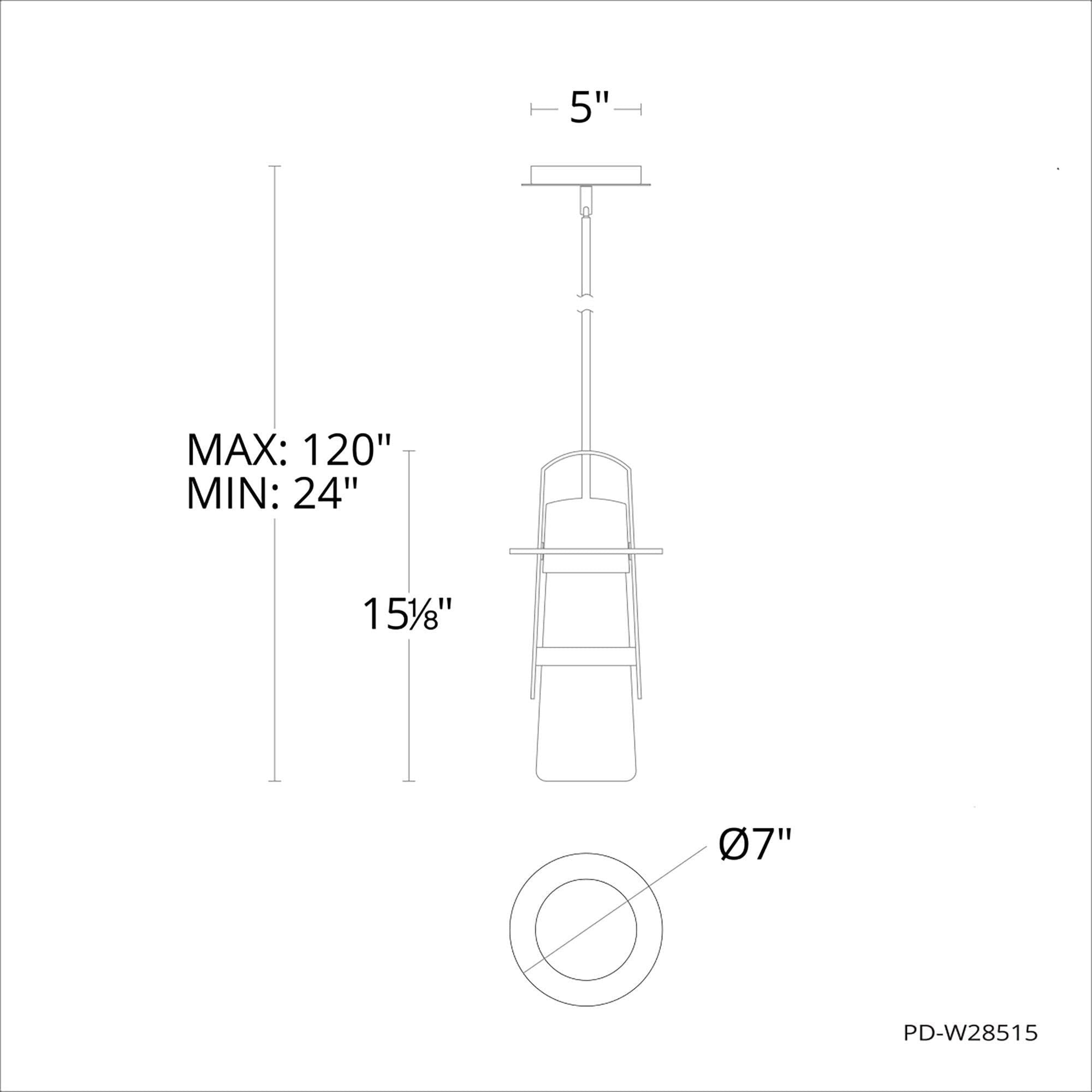 Modern Forms - Balthus 15" LED 1 Light Indoor/Outdoor Pendant - Lights Canada