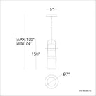 Modern Forms - Balthus 15" LED 1 Light Indoor/Outdoor Pendant - Lights Canada
