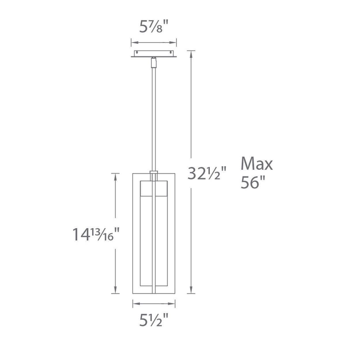 dweLED - Chamber 5.5" LED Outdoor Pendant - Lights Canada