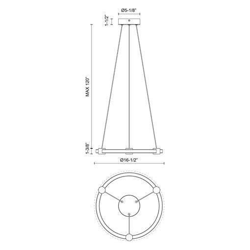 Kuzco - Bruni 16" Pendant - Lights Canada