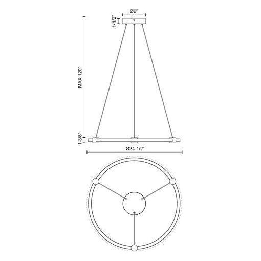 Kuzco - Bruni 24" Pendant - Lights Canada