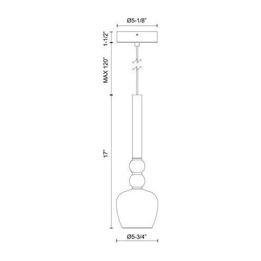 Kuzco - Rise 6" Pendant - Lights Canada