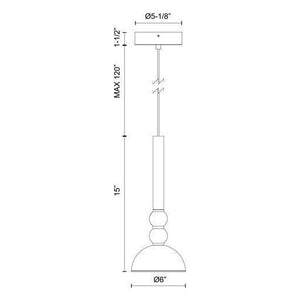 Kuzco - Rise 6" Pendant - Lights Canada