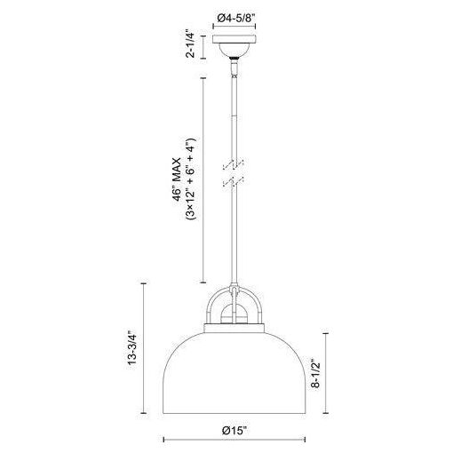 Alora Mood - Lancaster 15" Pendant - Lights Canada