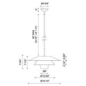 Alora Mood - Tetsu 20" Pendant - Lights Canada