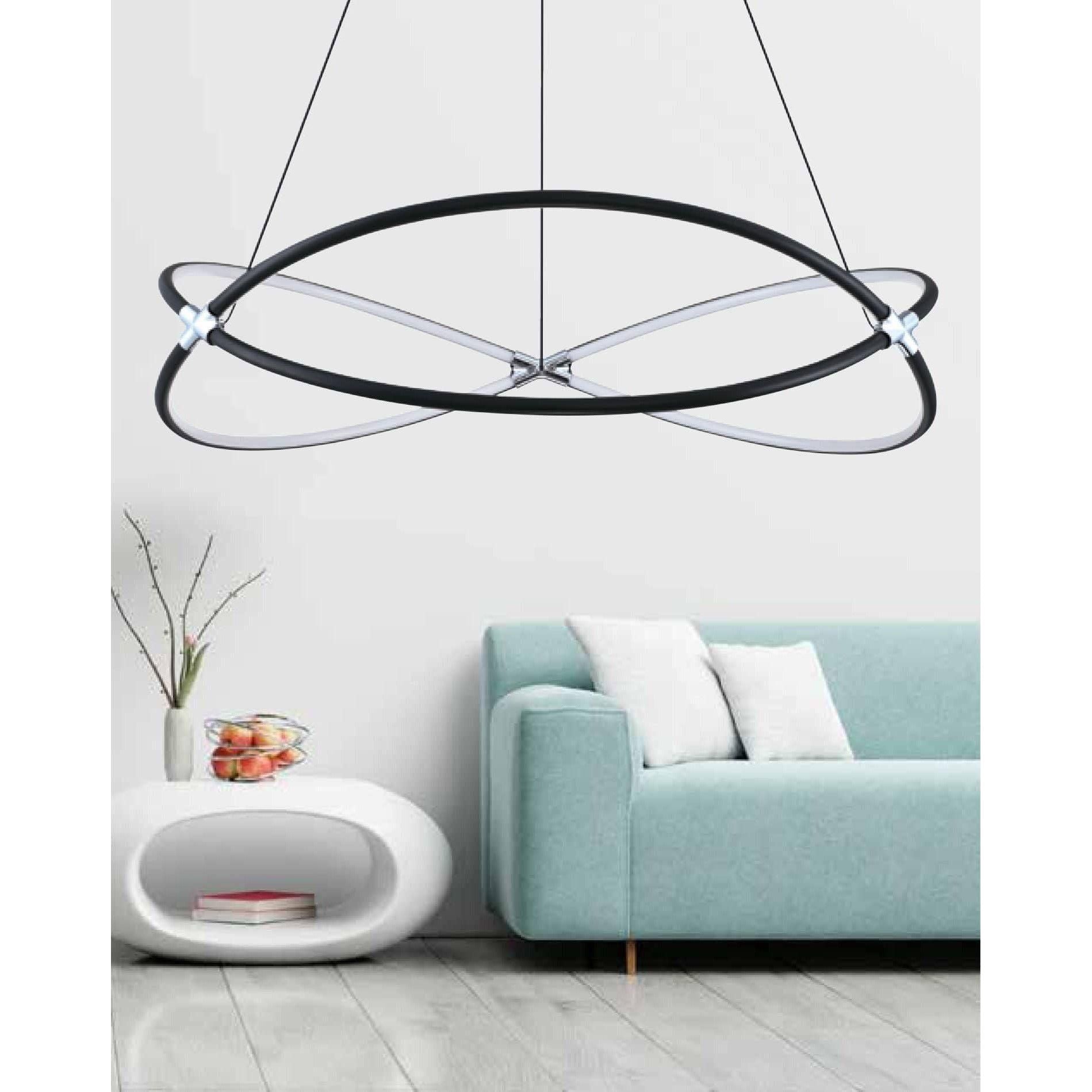 Kendal Lighting - Hoop 24" LED Pendant - Lights Canada