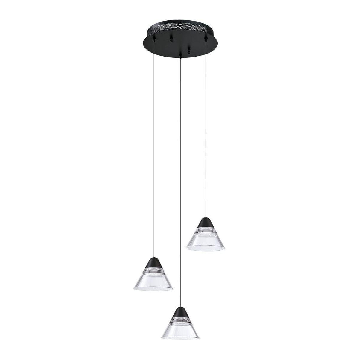 Kendal Lighting - Geo 3-Light LED Pendant - Lights Canada