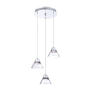 Kendal Lighting - Geo 3-Light LED Pendant - Lights Canada