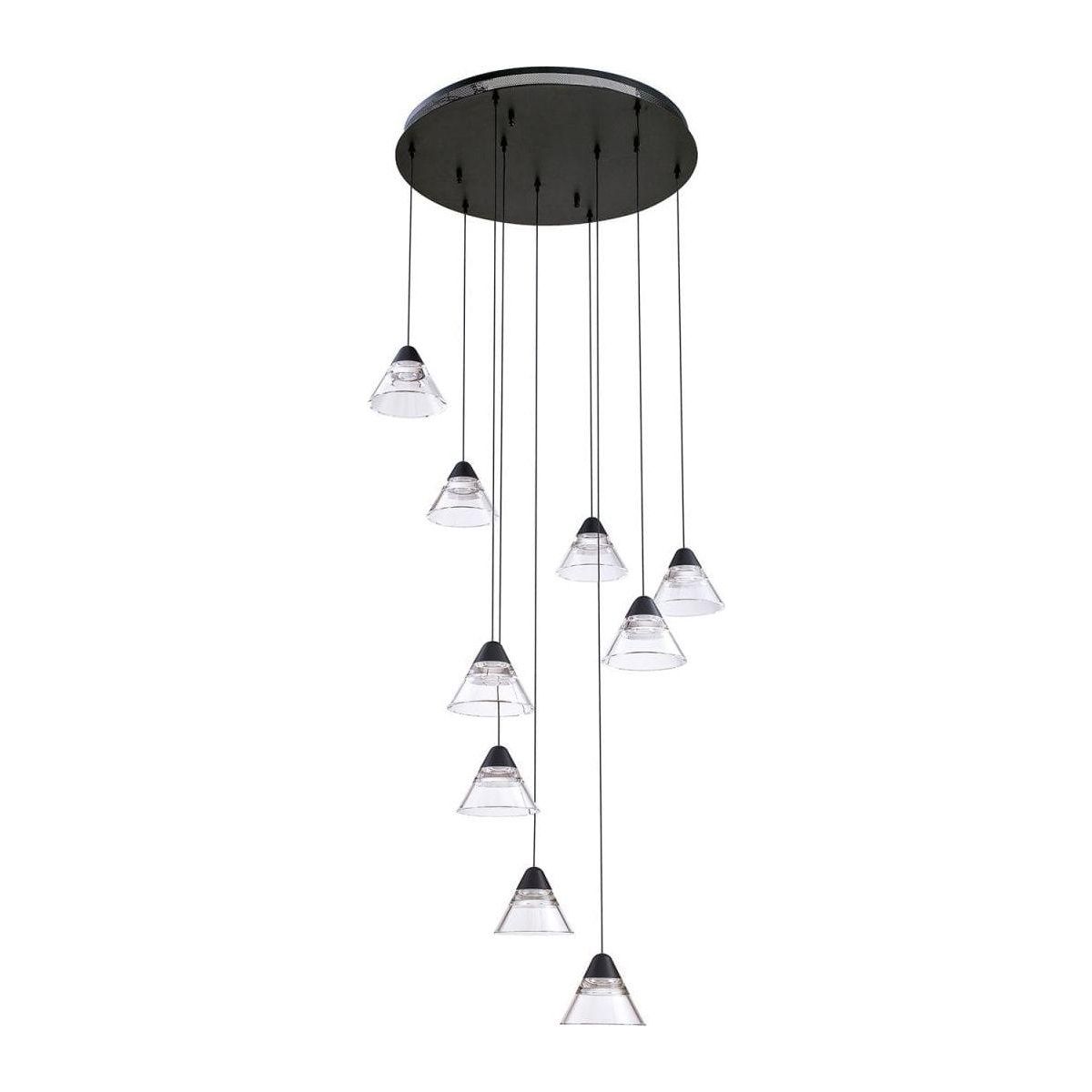 Kendal Lighting - Geo 9-Light LED Pendant - Lights Canada