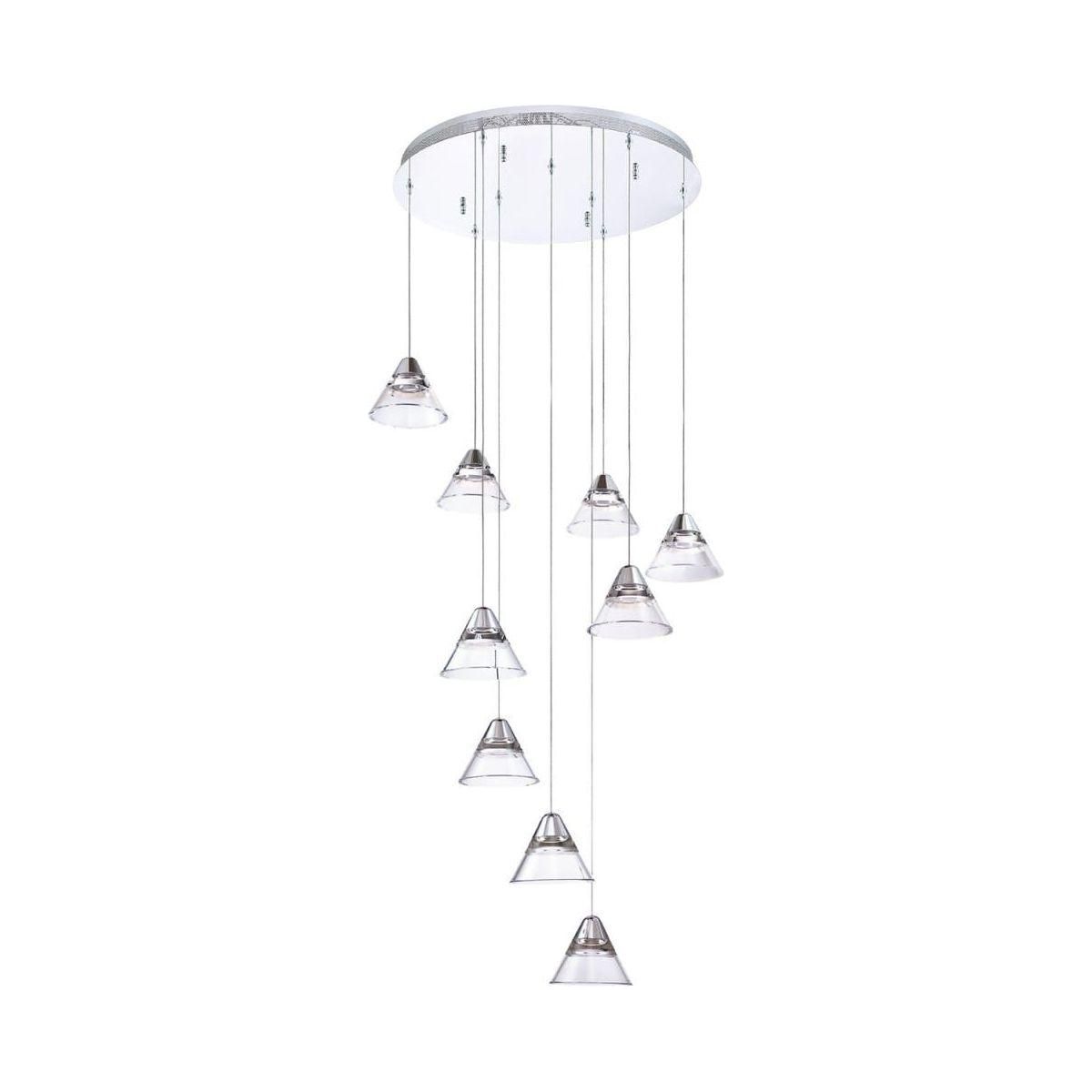 Kendal Lighting - Geo 9-Light LED Pendant - Lights Canada