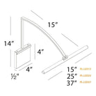 dweLED - Vibe 15" LED Picture Light - Lights Canada