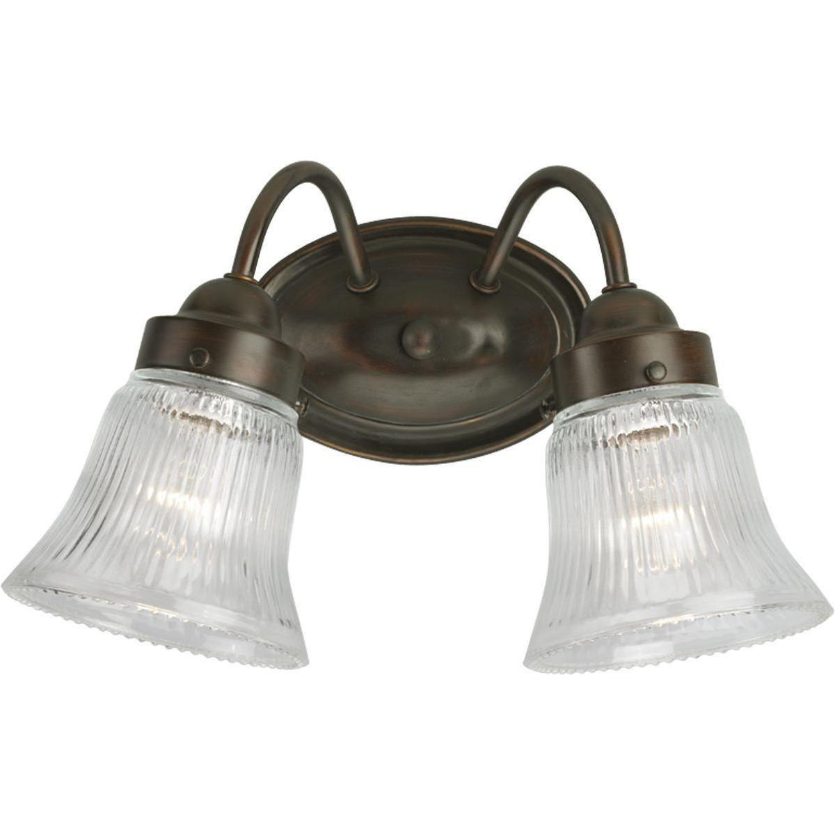 Progress Lighting - Fluted Glass Vanity Light - Lights Canada