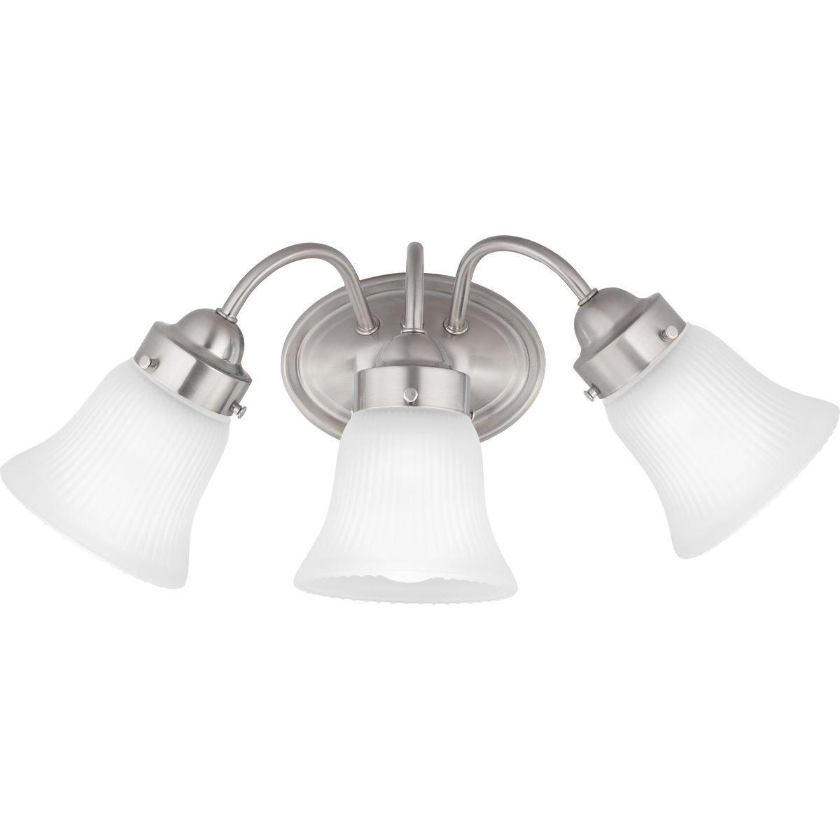 Progress Lighting - Fluted Glass Vanity Light - Lights Canada