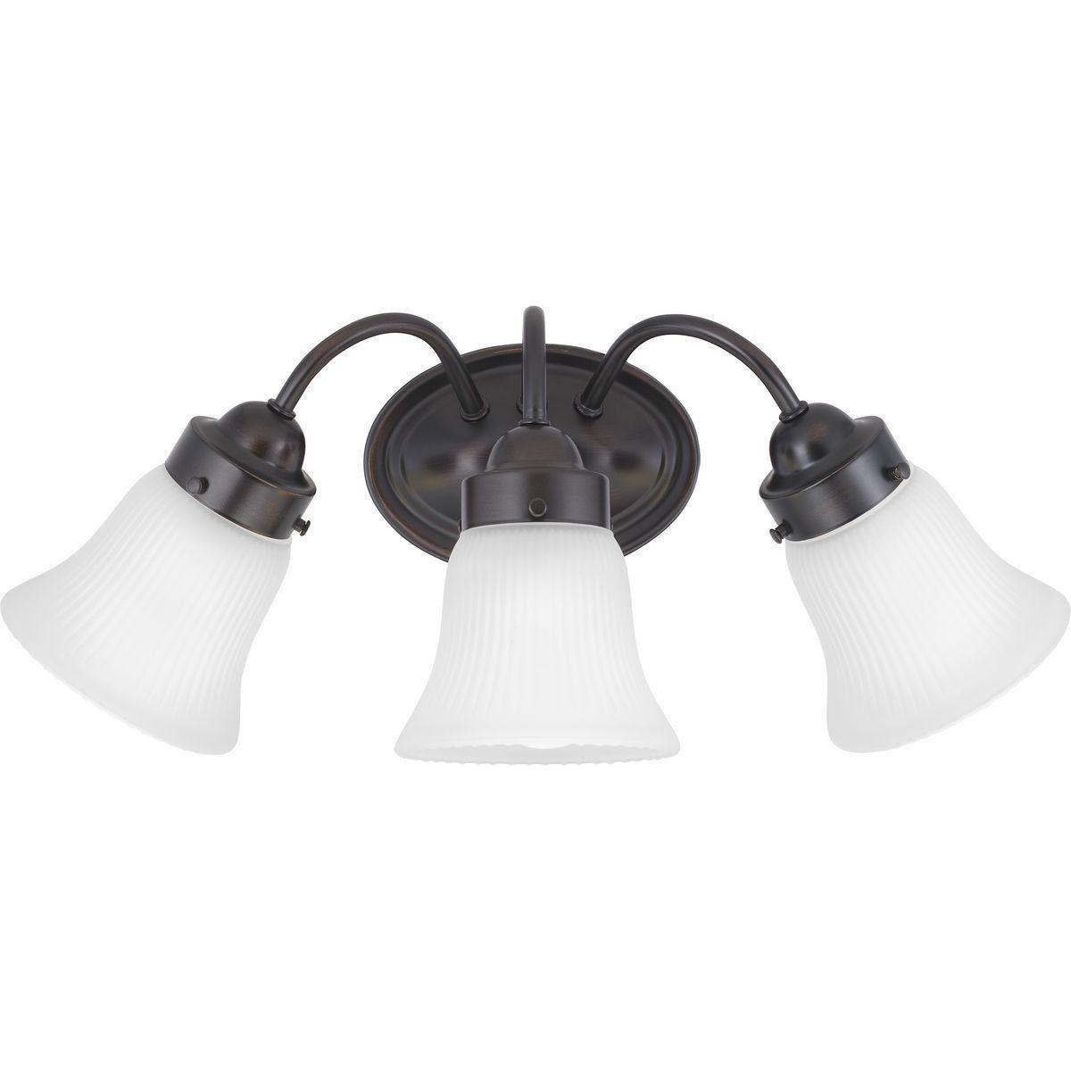Progress Lighting - Fluted Glass Vanity Light - Lights Canada