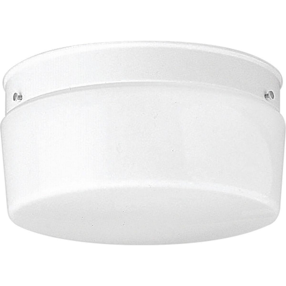 Progress Lighting - White Glass Flush Mount - Lights Canada