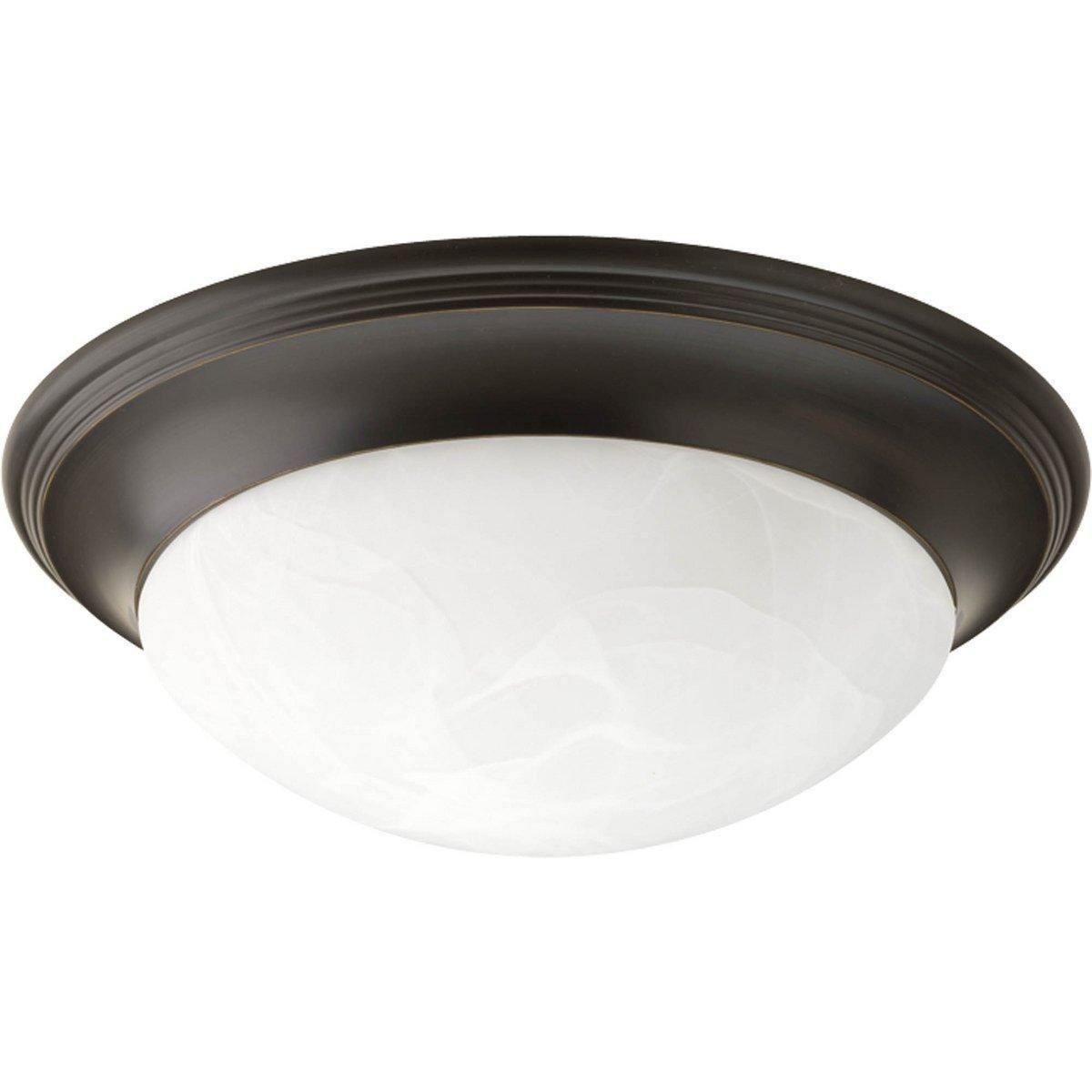 Progress Lighting - Alabaster Glass Flush Mount - Lights Canada