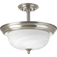 Dome Glass Semi Flush Mount