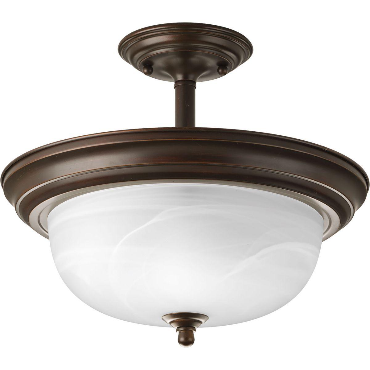 Progress Lighting - Dome Glass Semi Flush Mount - Lights Canada