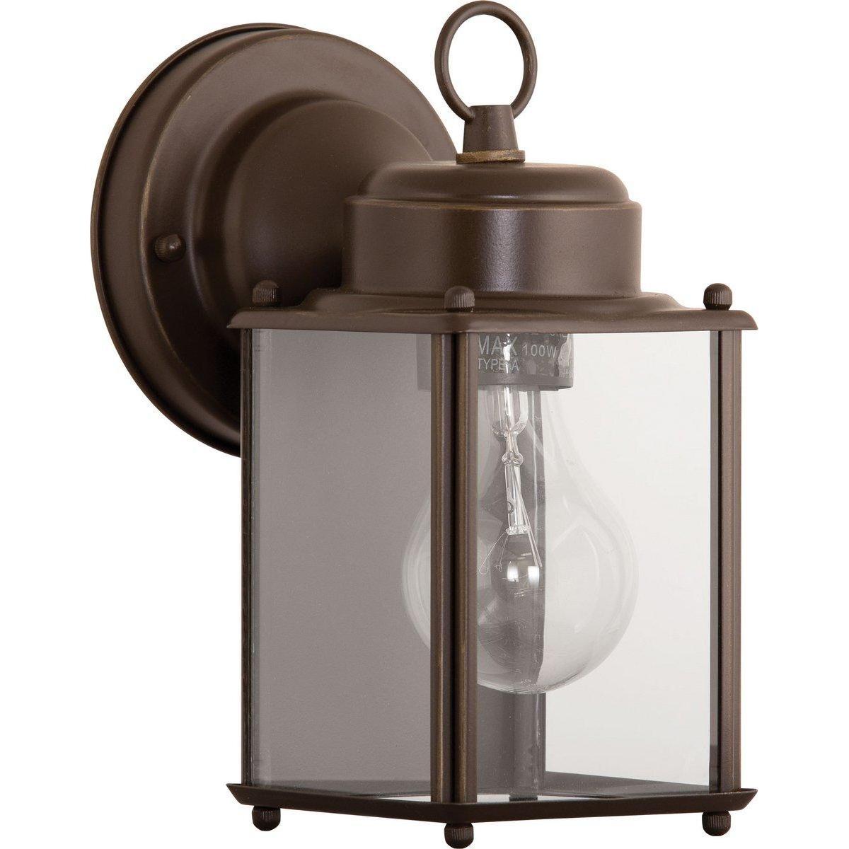 Progress Lighting - Flat Glass Lantern Outdoor Wall Light - Lights Canada