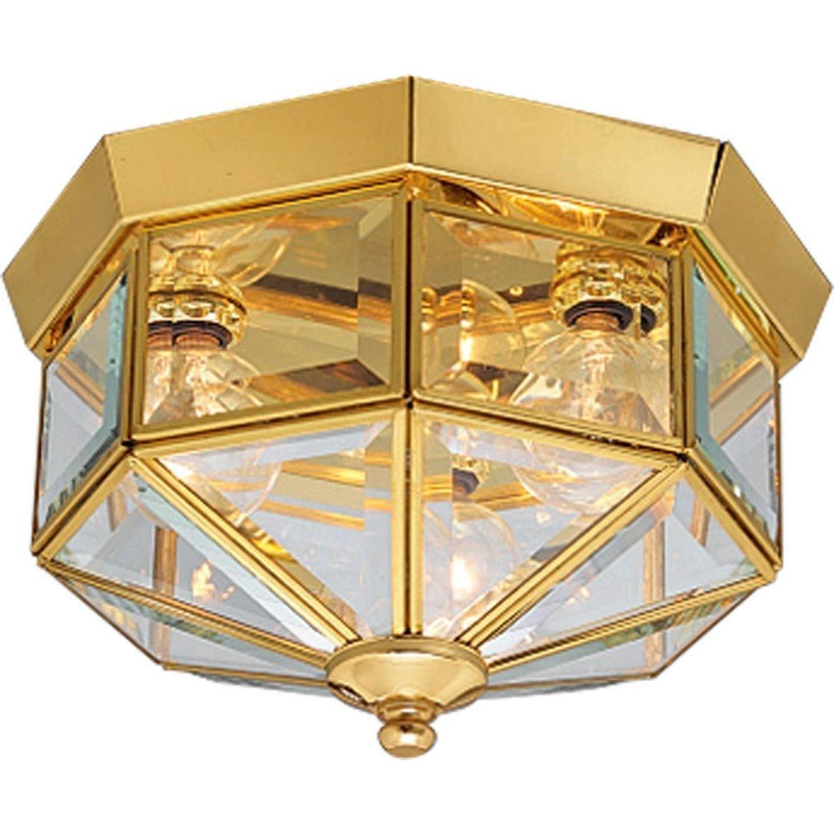 Progress Lighting - Beveled Glass Flush Mount - Lights Canada