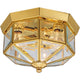 Progress Lighting - Beveled Glass Flush Mount - Lights Canada