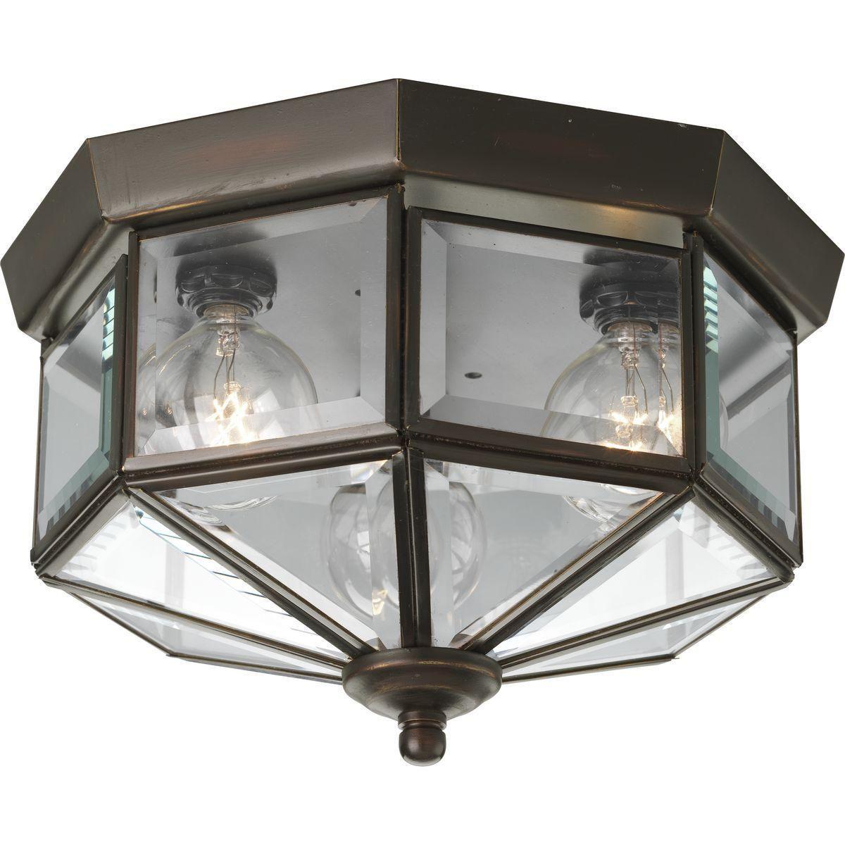 Progress Lighting - Beveled Glass Flush Mount - Lights Canada