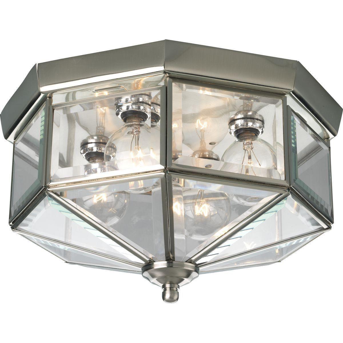Progress Lighting - Beveled Glass Flush Mount - Lights Canada