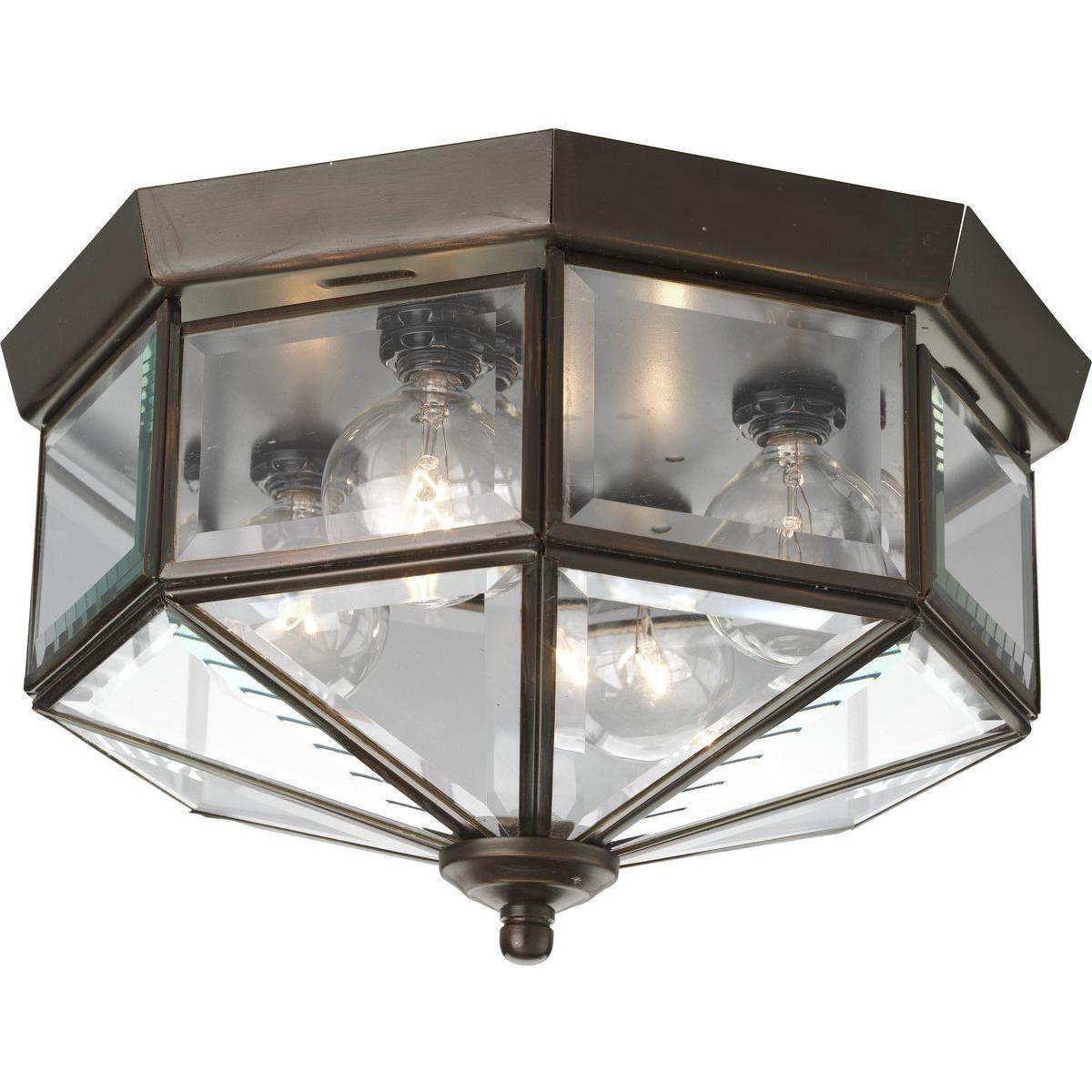 Progress Lighting - Beveled Glass Flush Mount - Lights Canada
