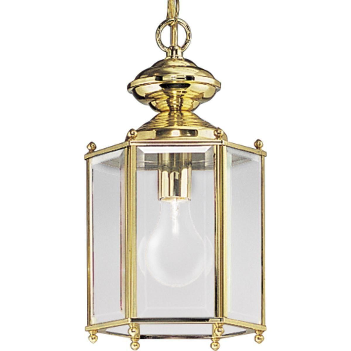 Progress Lighting - Beveled Glass Outdoor Ceiling Light - Lights Canada