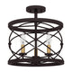 Quoizel - Potts Semi Flush Mount - Lights Canada