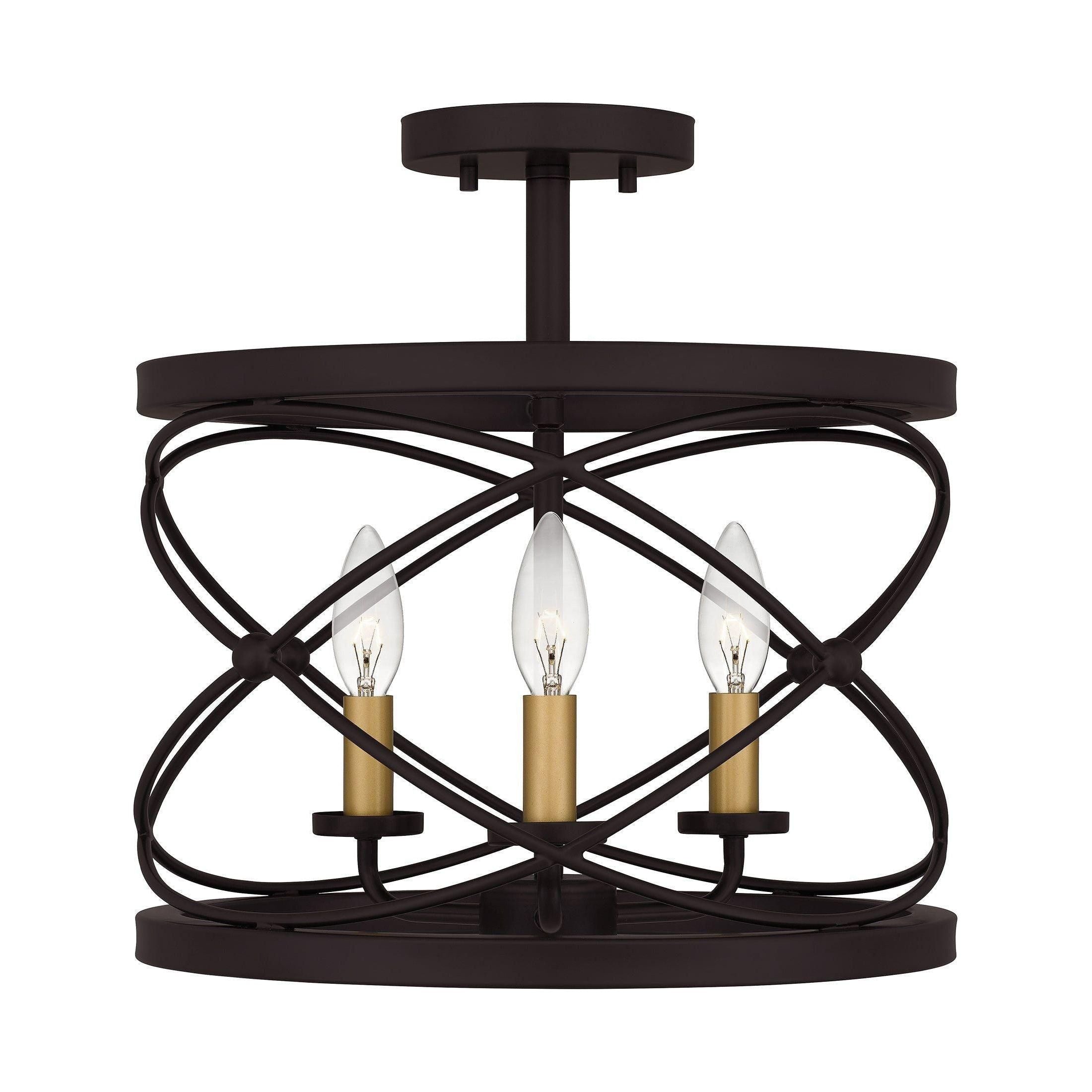 Quoizel - Potts Semi Flush Mount - Lights Canada