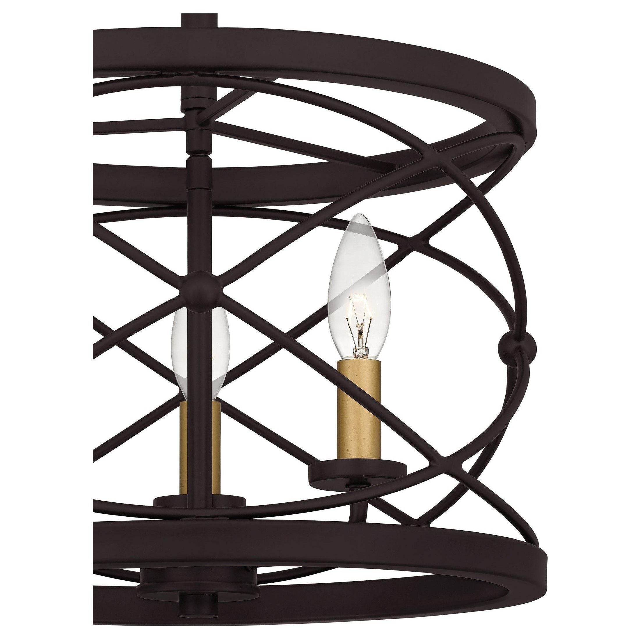 Quoizel - Potts Semi Flush Mount - Lights Canada