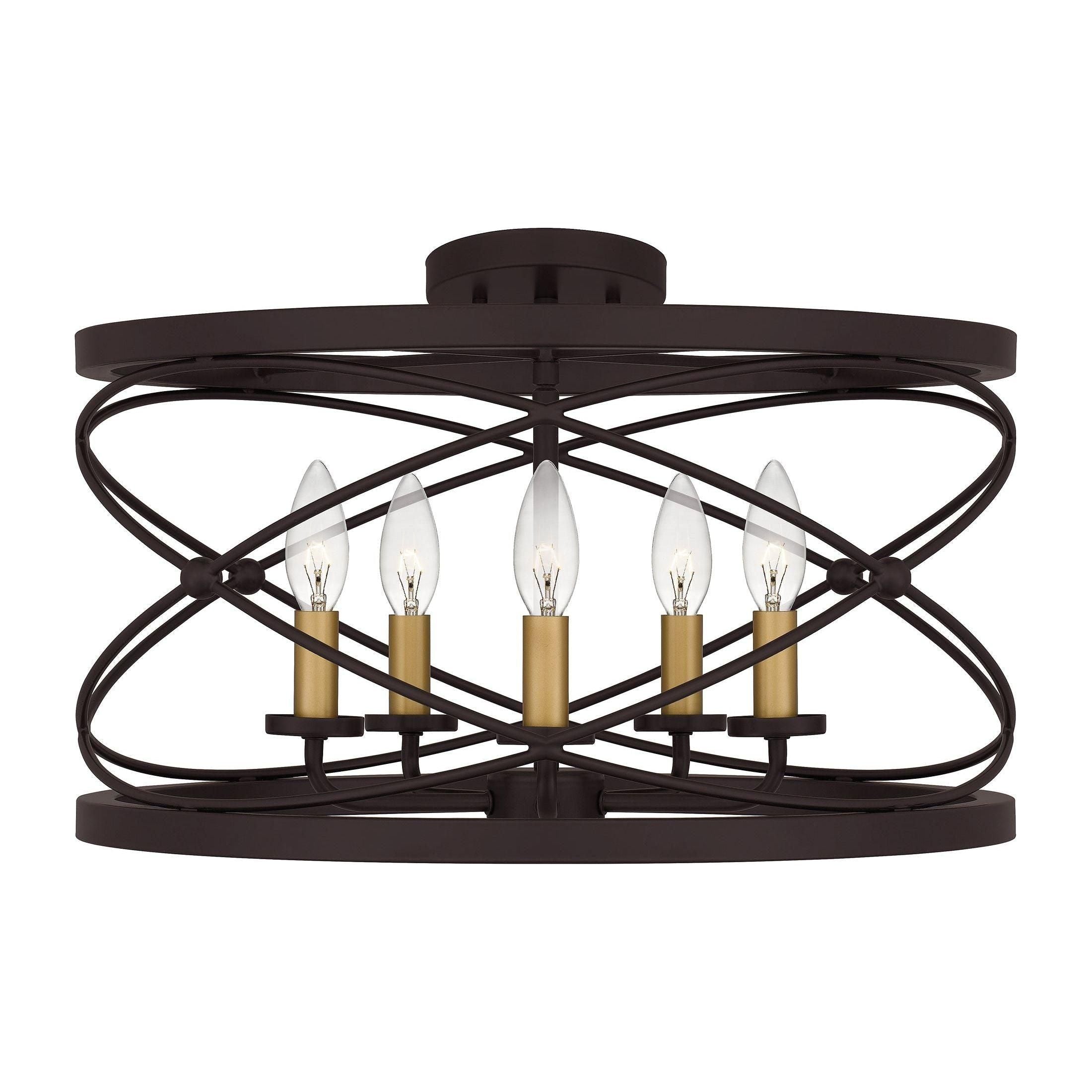 Quoizel - Potts Semi Flush Mount - Lights Canada
