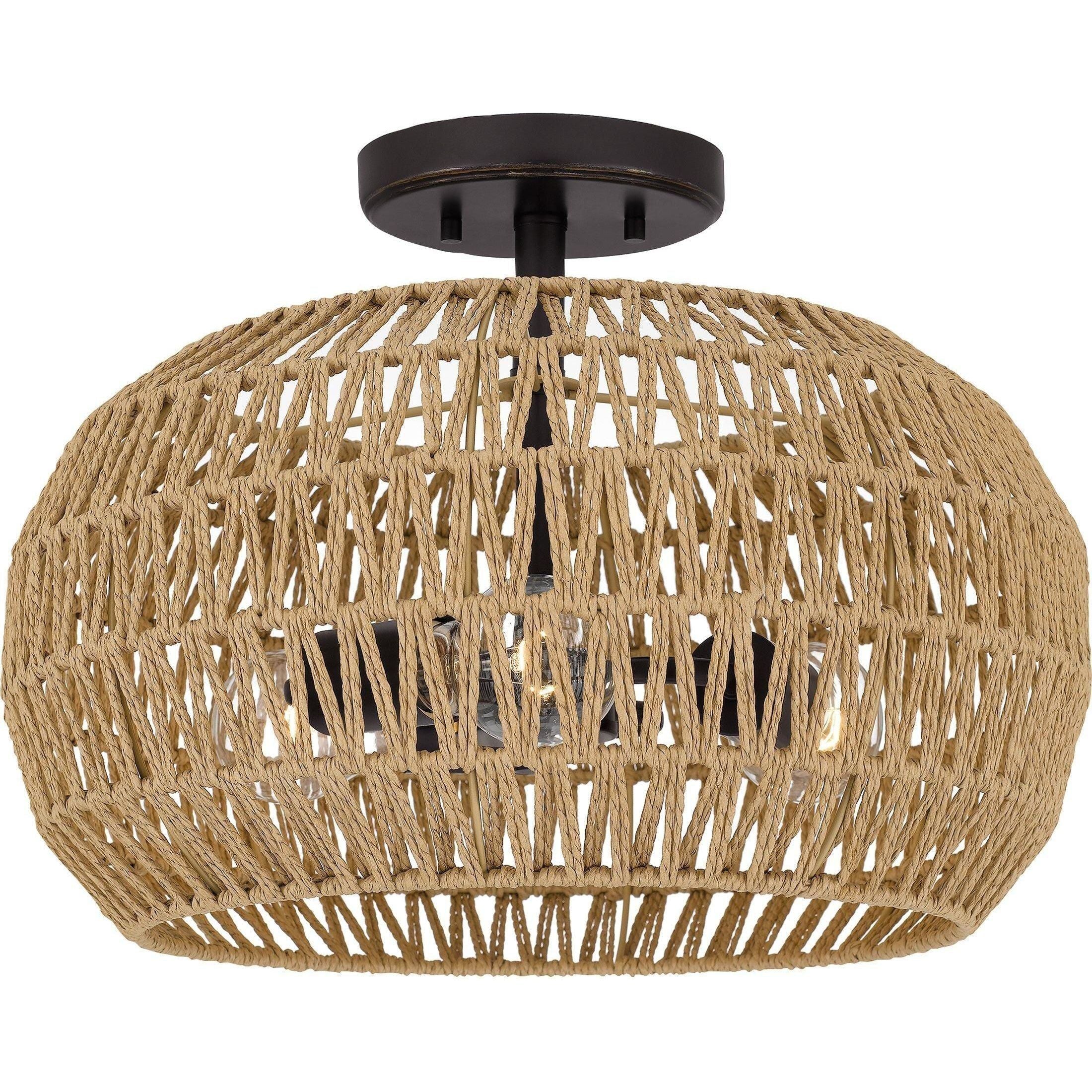 Quoizel - Casablanca Semi Flush Mount - Lights Canada