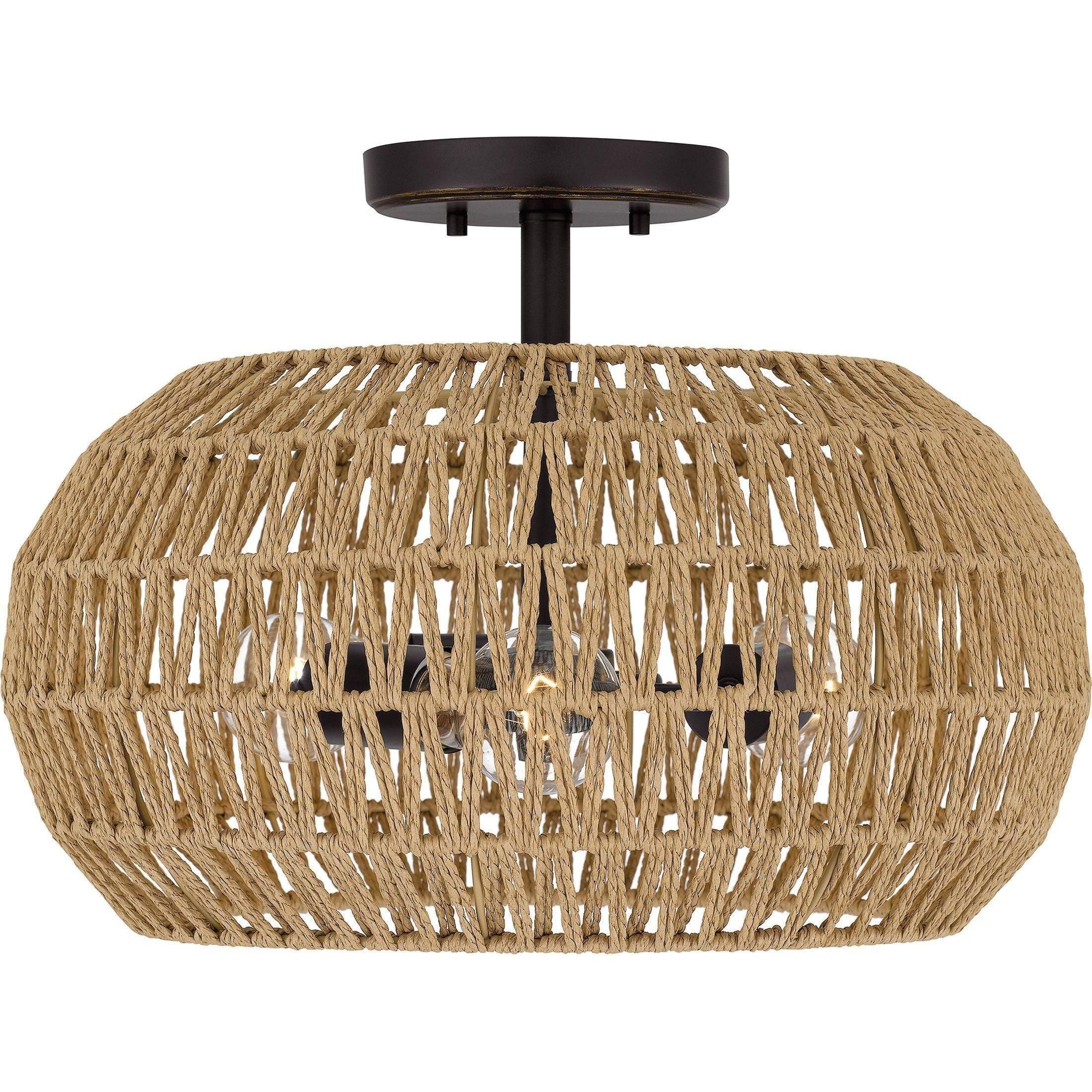 Quoizel - Casablanca Semi Flush Mount - Lights Canada