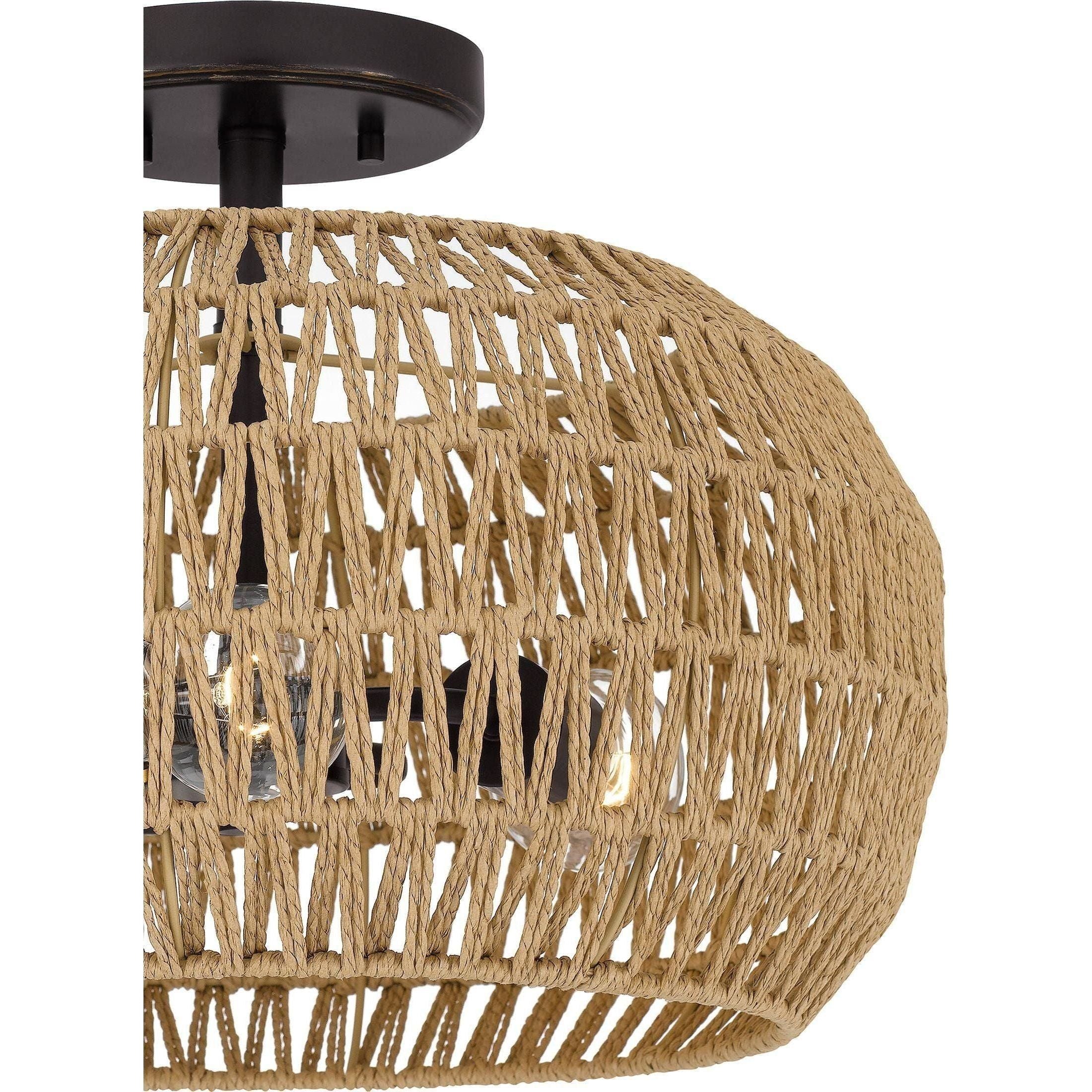 Quoizel - Casablanca Semi Flush Mount - Lights Canada