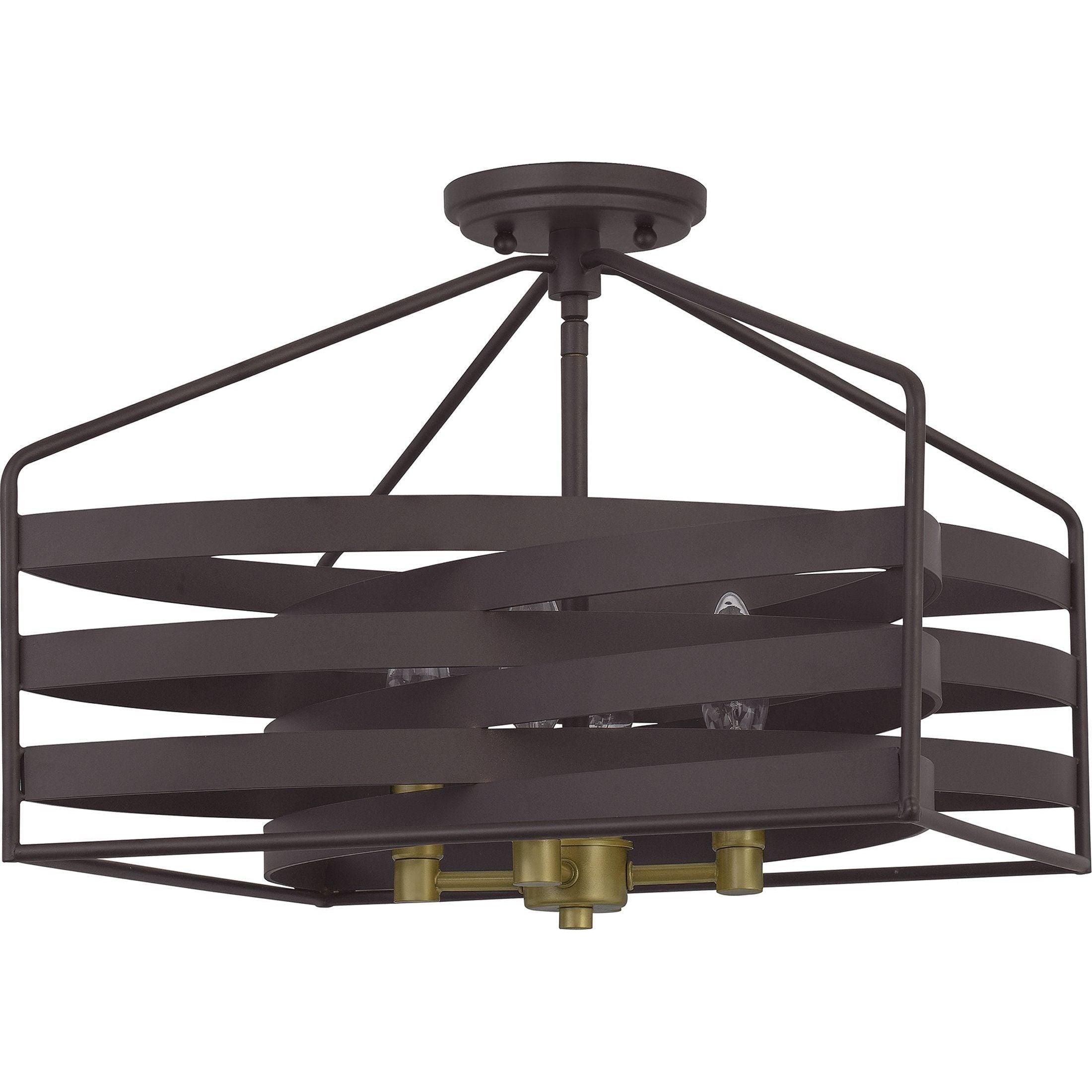 Quoizel - Escher Semi Flush Mount - Lights Canada