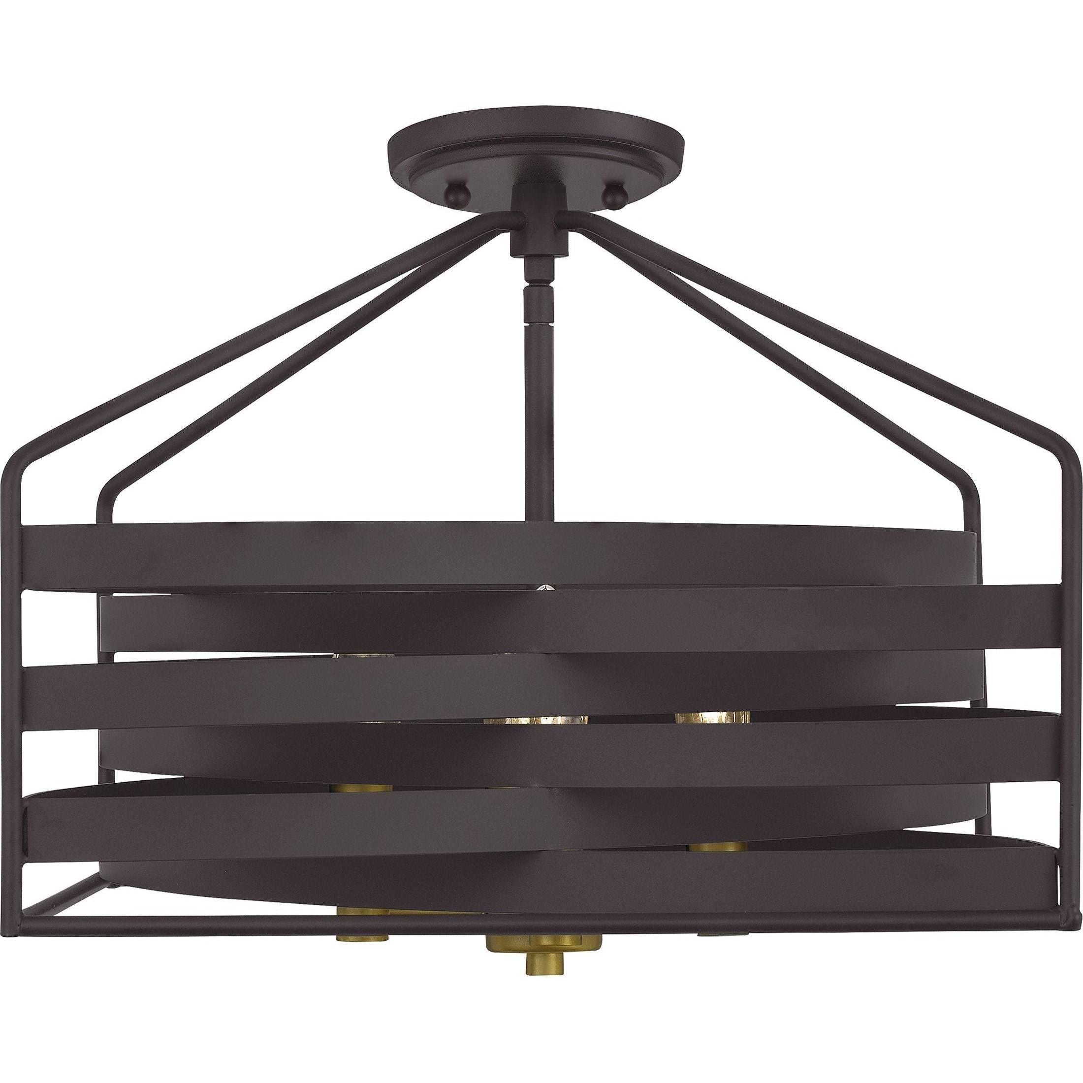 Quoizel - Escher Semi Flush Mount - Lights Canada