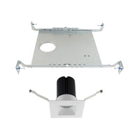 Ion LED 2" Square Recessed Light with New Construction Frame-in Kit