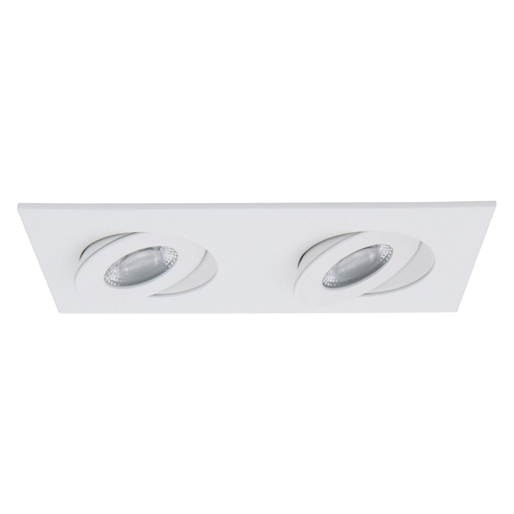 WAC Lighting - Lotos 2" LED 2-Light Square Adjustable Recessed Kit - Lights Canada