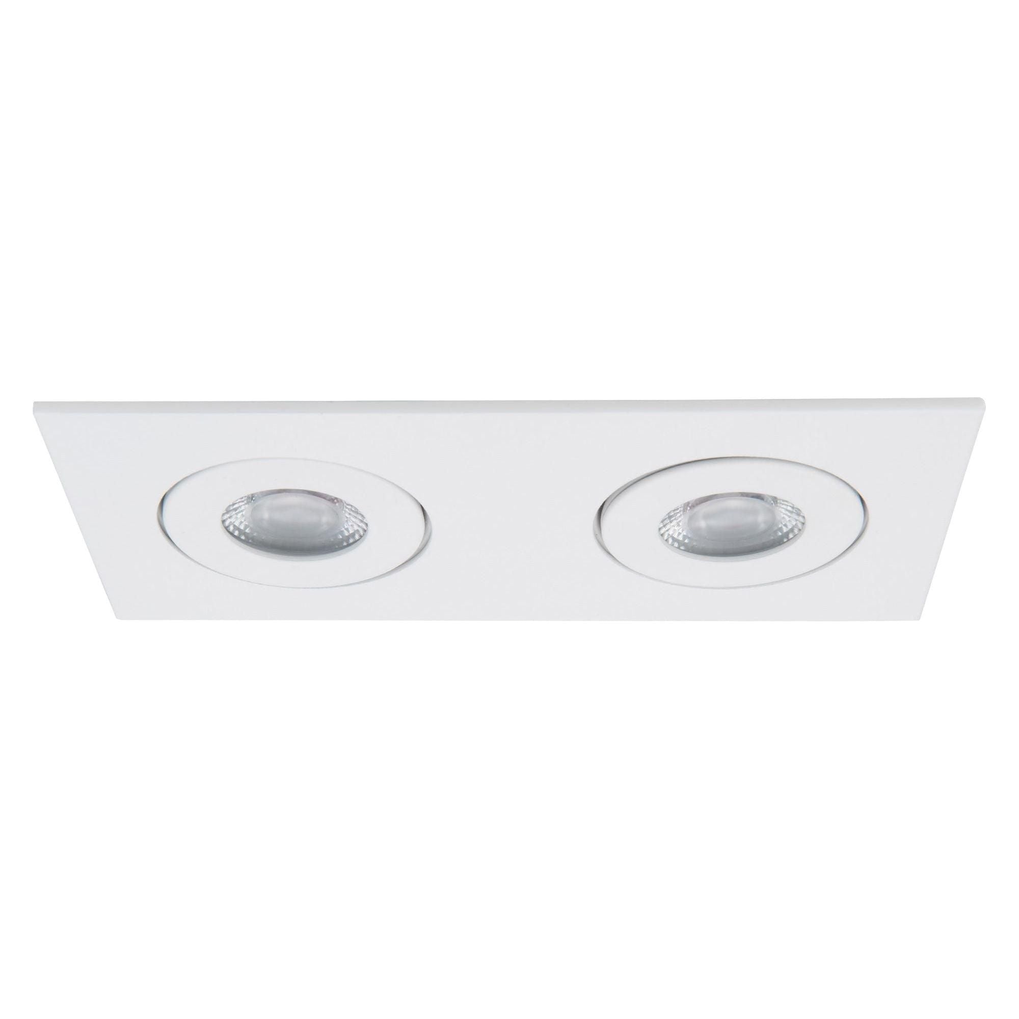 WAC Lighting - Lotos 2" LED 2-Light Square Adjustable Recessed Kit - Lights Canada